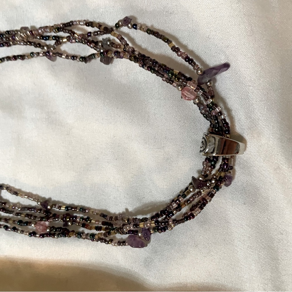 Silpada PURPLE Beads Necklace